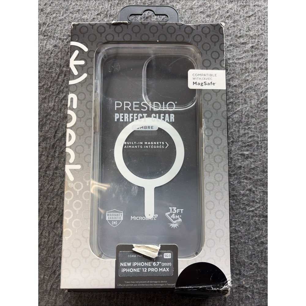 Speck Perfect Clear Case for iPhone 13‎ Pro Max/12 Pro Max - Atmosphere Fade